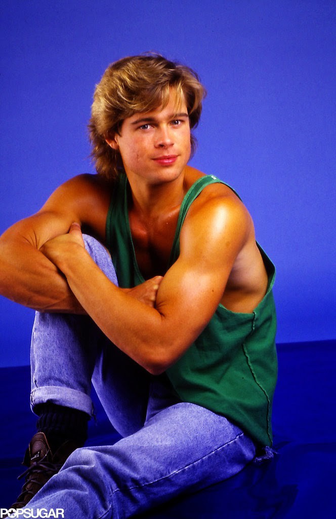 Cool Pictures of the Young Brad Pitt's Photo Shoot in 1980s Tank Tops