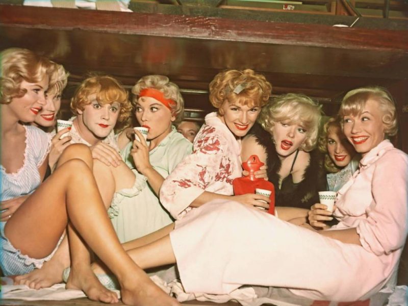 Behind The Scene Photos Some Like It Hot Starring Marilyn Monroe