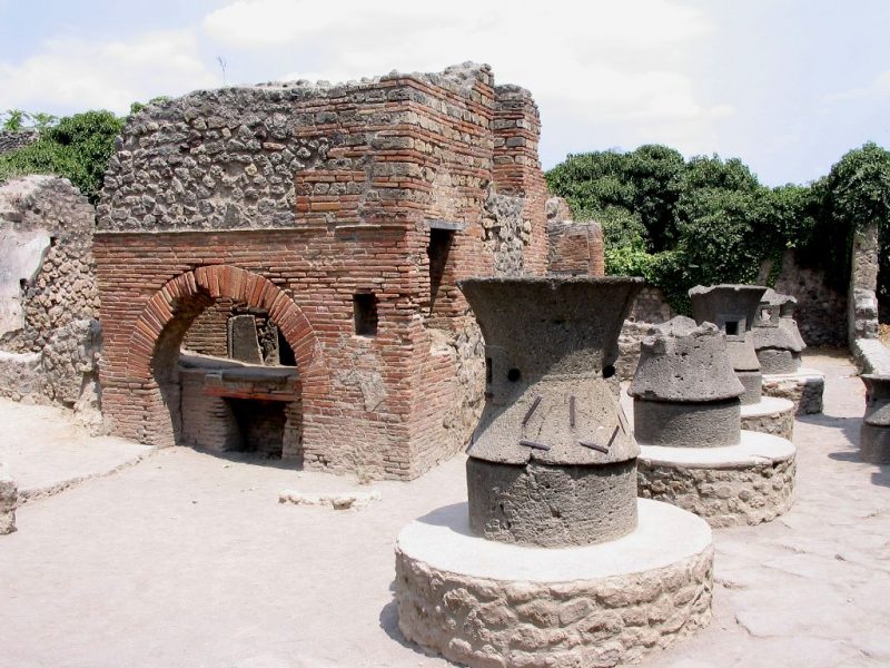 Several restored buildings in Pompeii now open to the public for touring