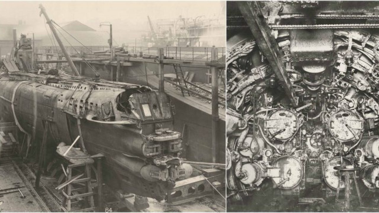 The Sinking And Raising Of The German Submarine U B 110 In 1918