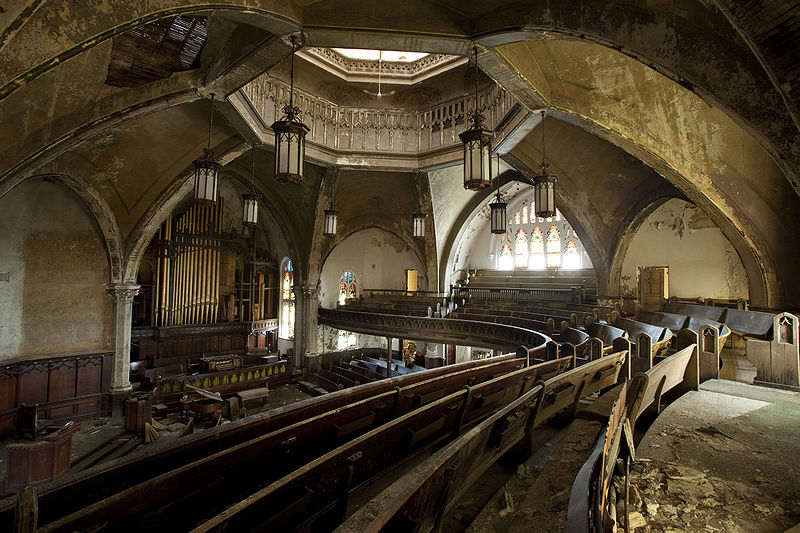 The abandoned Woodward Avenue Presbyterian Church is one of the most ...