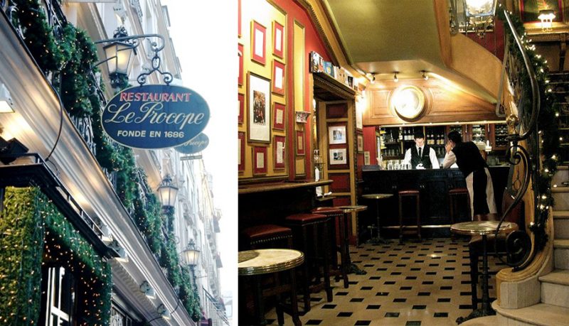 Restaurant Le Procope – the oldest restaurant in Paris where Napoleon ...