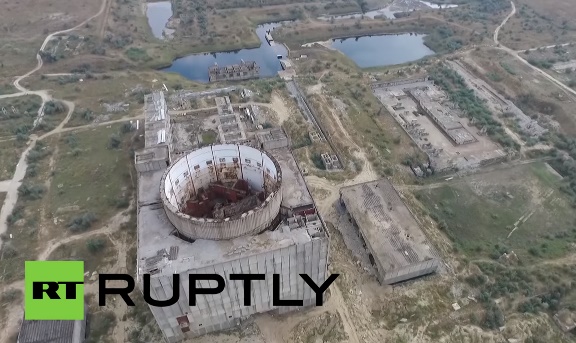 Drone Footage Of The Abandoned Chernobyl Era Nuclear Plant In Crimea 