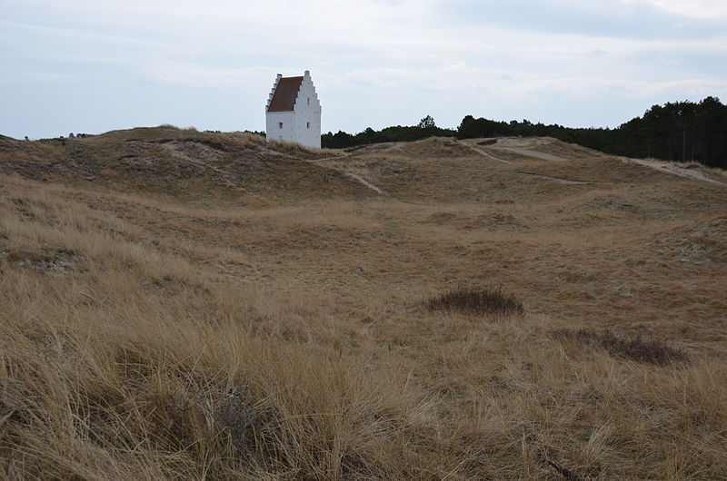 The Sand-Covered Church in Skagen: A 14th-century church, half covered ...