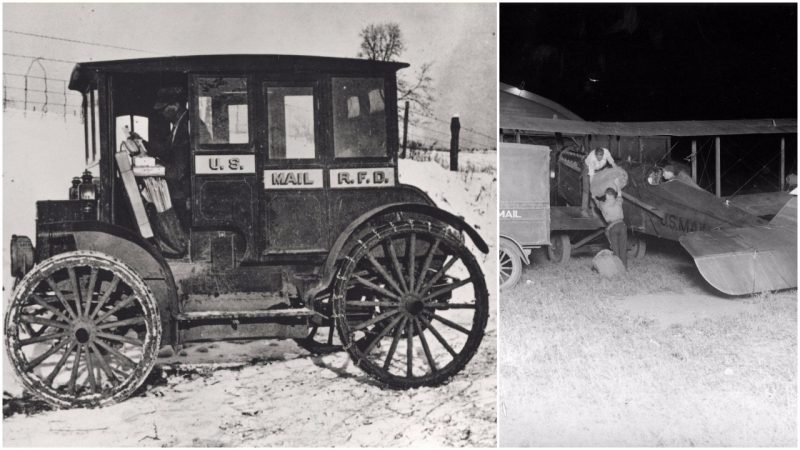 Great selection of United States postal vehicles that were used in the