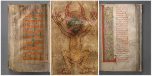 Codex Gigas, also known as The Devil’s Bible is the largest medieval ...