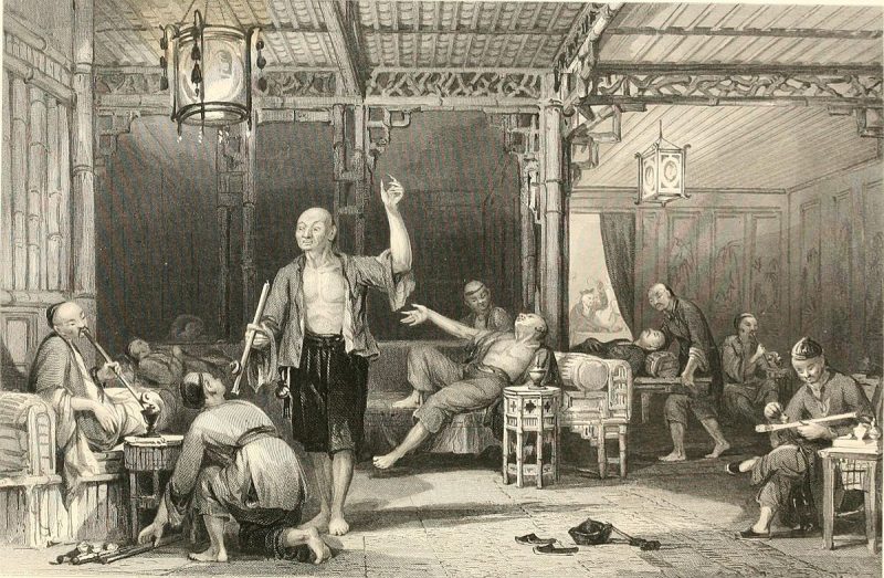 The British Were Selling About 1 400 Tons Of Opium Per Year To China   1200px Chinese Opium Smokers 