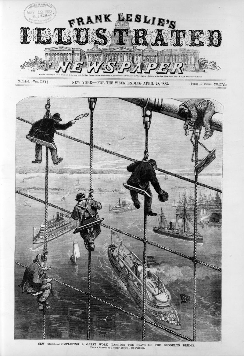 Robert Odlum, the first man to jump off the Brooklyn Bridge, to prove