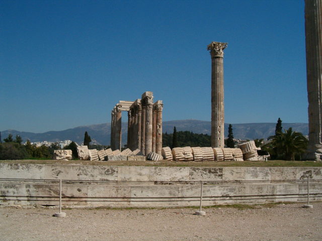 The Temple of Olympian Zeus was under construction for over 600 years ...