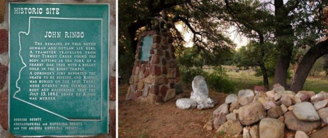 Placa Conmemorativa y Tumba de Johnny Ringo.