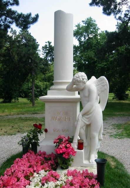  the memorial Wolfgang Amadeus Mozart-St. Marxin Hautausmaa, Wien, Itävalta. Kuva: Invisigoth67 CC BY-SA 2,5