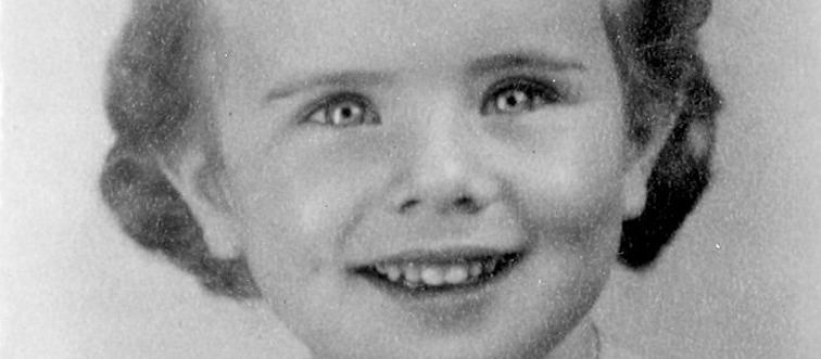 billie jean king in a black and white portrait as a young child