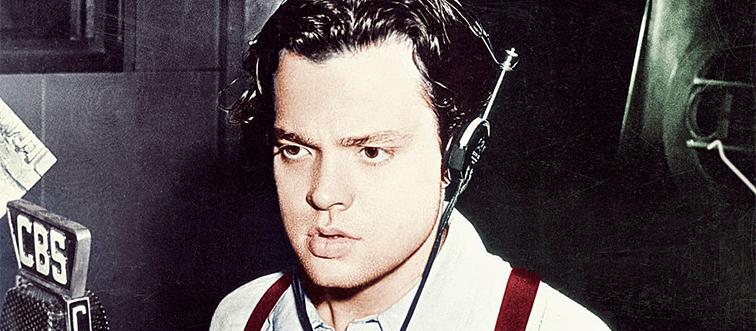 orson welles doing a radio show