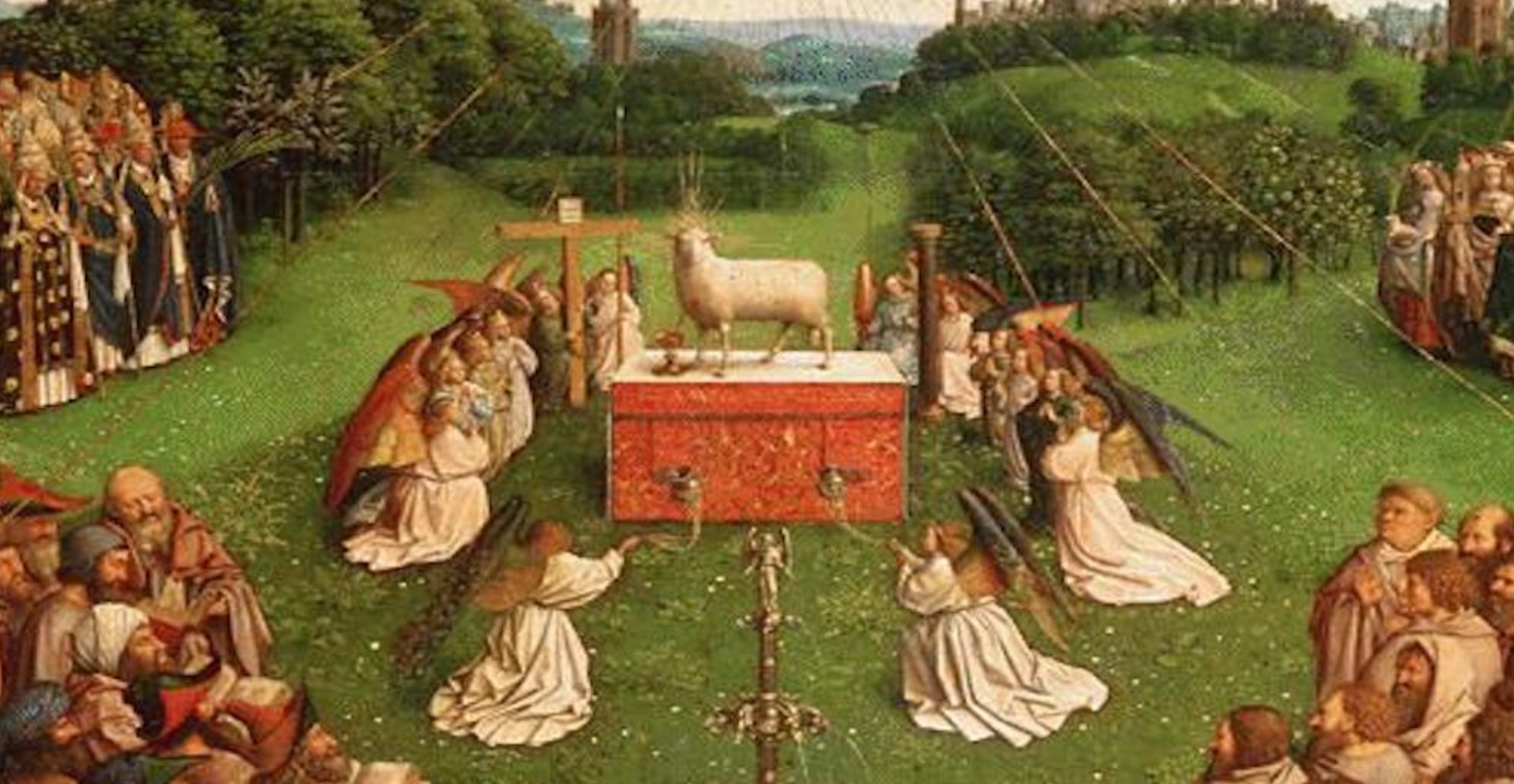 'Humanoid' Face of Lamb Revealed in Ghent Altarpiece after 500 Years