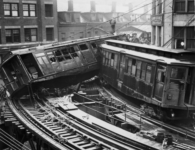 new york central train derailed 1920