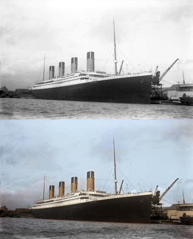 Titanic in Color: Gorgeous colorized images of the ship of dreams | The ...