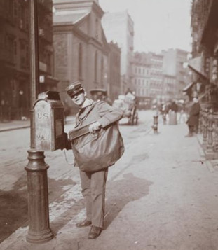 Delivering Mail, The Old Fashioned Way- 100-year-old photos of The U.S ...