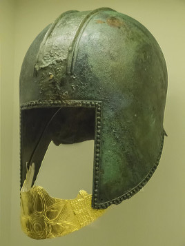 Impressive piece of ancient art - bronze funerary helmets from the 6th ...