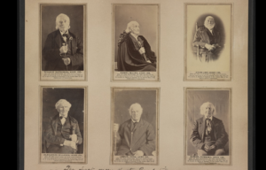 Six vintage portraits of gentlement.