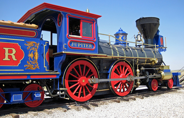 Steam locomotives Jupiter and Union Pacific No. 119: Striking symbols ...