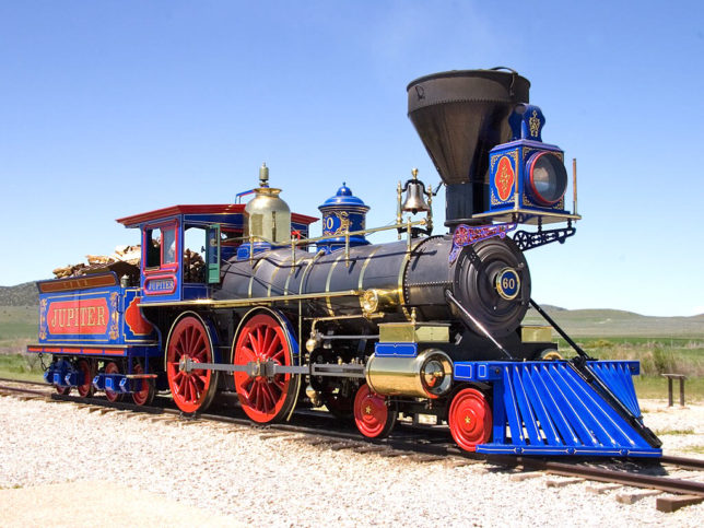 Steam locomotives Jupiter and Union Pacific No. 119: Striking symbols ...