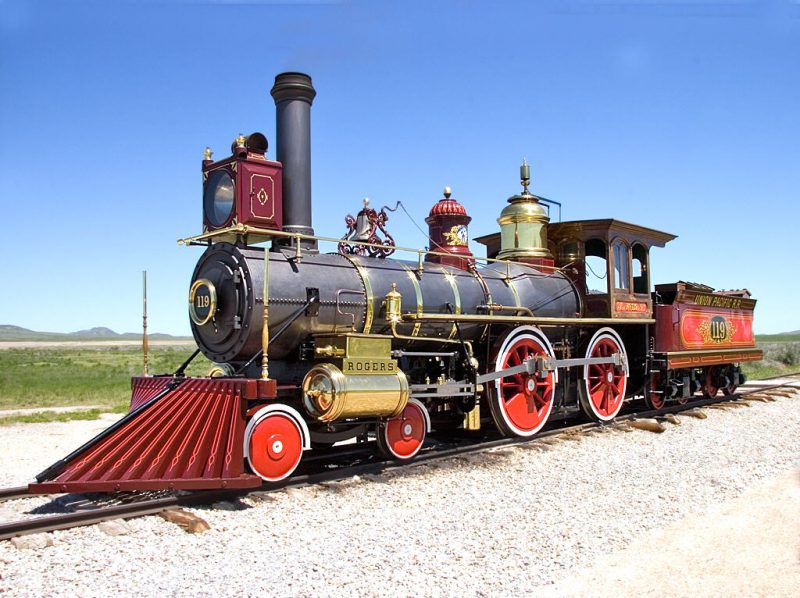 Steam locomotives Jupiter and Union Pacific No. 119: Striking symbols ...