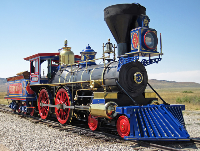 Steam locomotives Jupiter and Union Pacific No. 119: Striking symbols ...