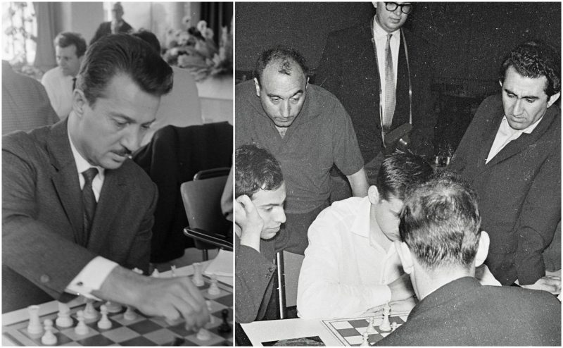 International Grandmaster Mikhail Tal right at the Moscow