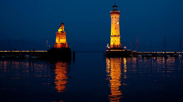 The Lindau Lighthouse is one of the most scenic and photographed ...