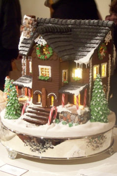 Gingerbread house was first brought to America by German settlers and ...