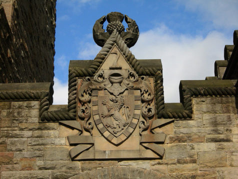 The Wallace Monument stands above the fields where Sir William Wallace ...