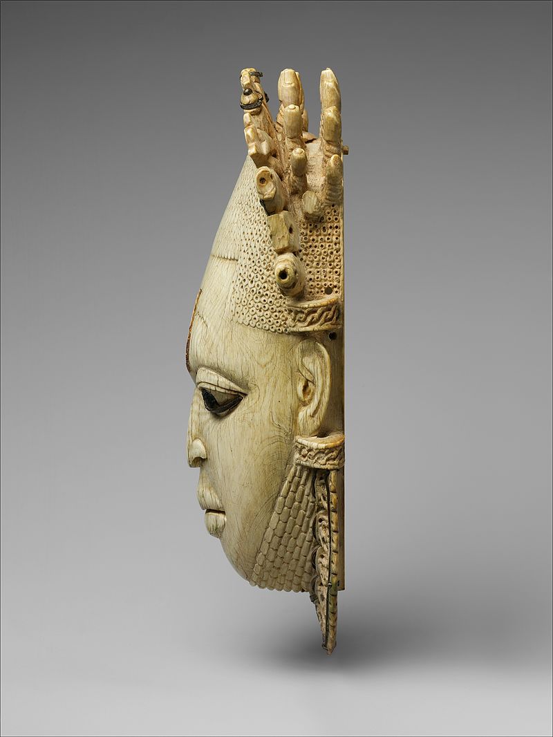 The Benin Ivory Mask Is A Sculptural Portrait Of The Queen Mother Idia ...