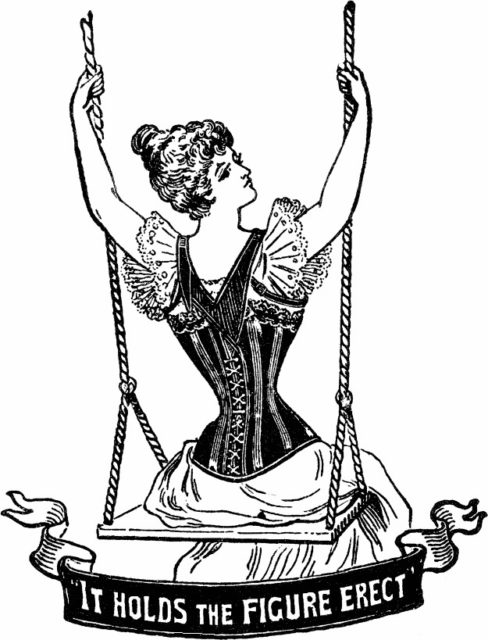 Tightlacing: The extreme practice of wearing a tightly-laced corset popular  during the 19th century