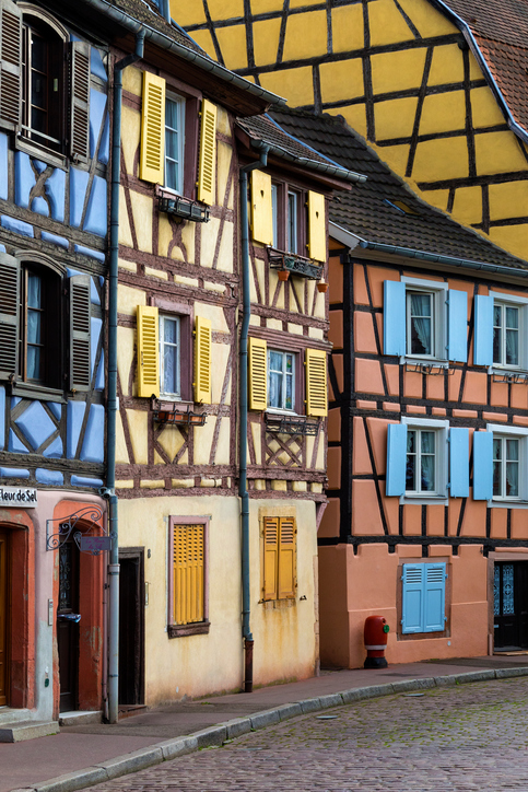 The picturesque medieval town of Colmar, known as both 