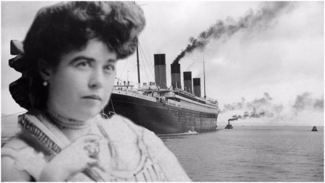 The story Molly Brown tells at the dinner party in Titanic (1997) of how  her drunken husband lit the stove she had hidden money in is depicted in  The Unsinkable Molly Brown. (