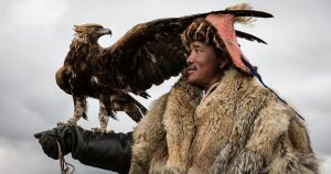 Mongolian eagle hunter