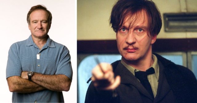 Portrait of Robin Williams + David Thewlis as Remus Lupin in 'Harry Potter and the Prisoner of Azkaban'