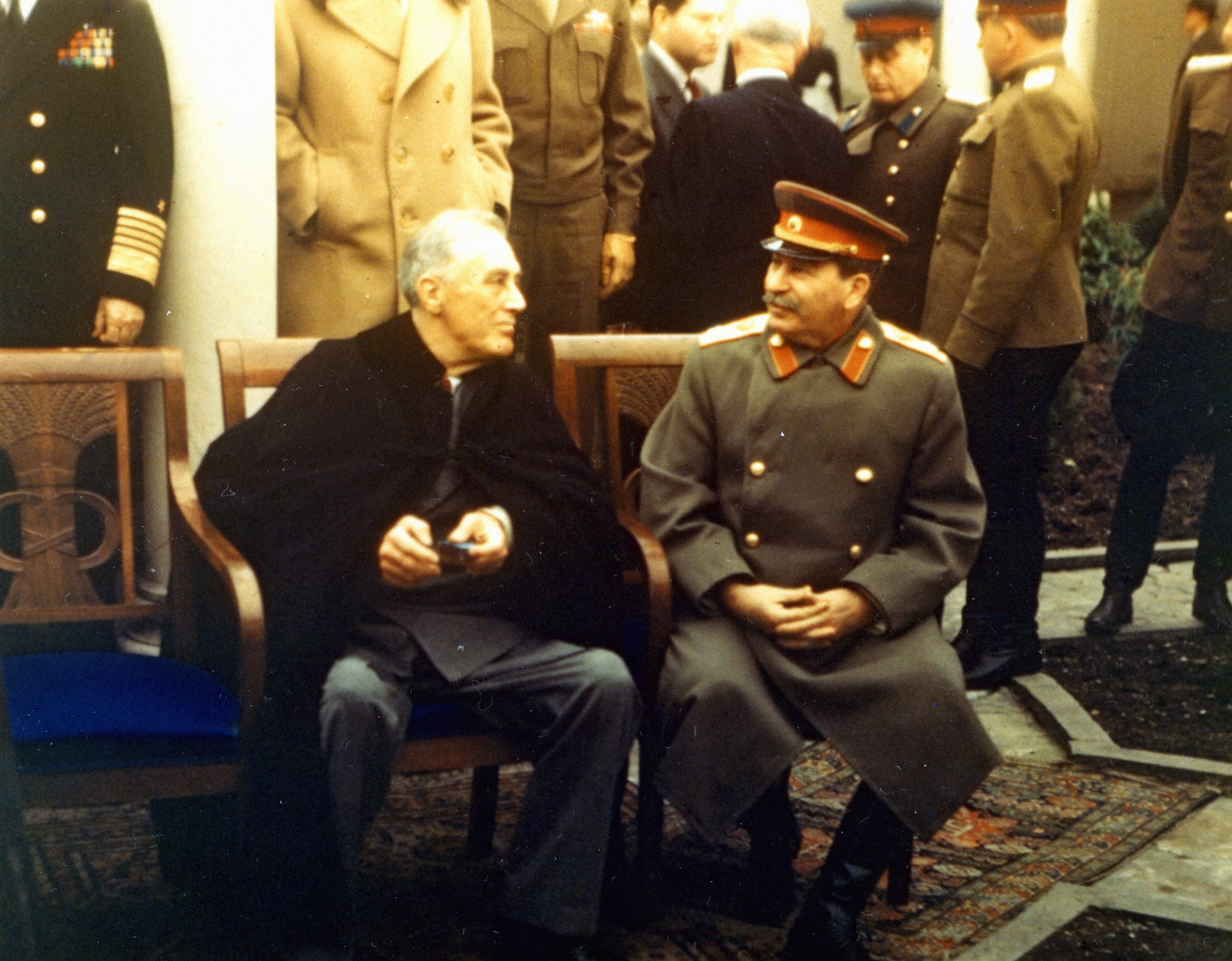 Знаменитая фотография сталина черчилля и рузвельта