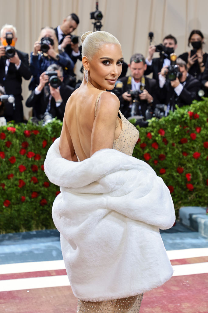 Kim Kardashian Wears Marilyn Monroes Happy Birthday Mr President Dress At 2022 Met Gala 4626