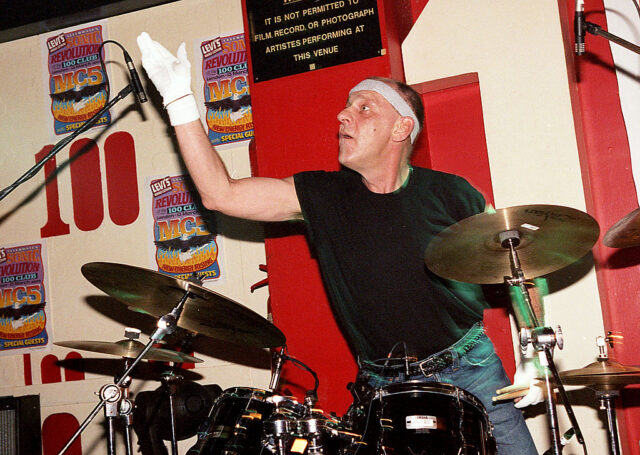 Dennis Thompson playing the drums