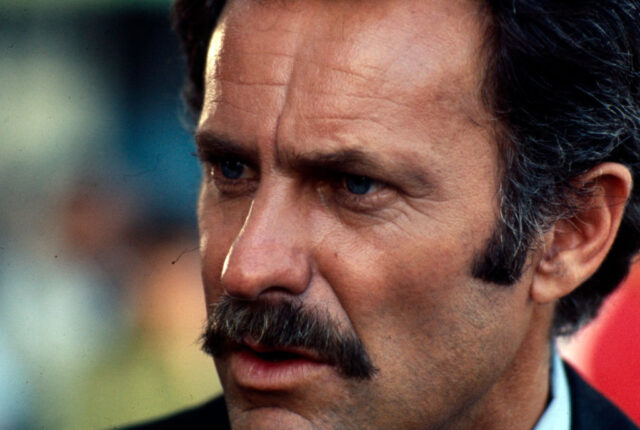 Close-up of Dabney Coleman's face