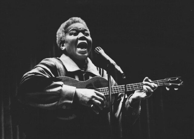 Ella Jenkins performing on stage