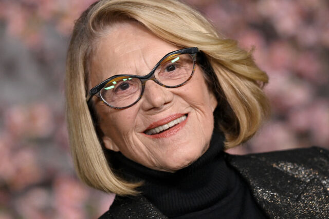 Linda Lavin standing on a red carpet