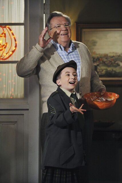 Terrence Beasor and Atticus Shaffer as Mr. Johnson and Brick Ishmail Heck in 'The Middle'