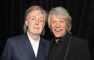 Headshot of Paul McCartney and Jon Bon Jovi.