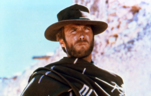 Clint Eastwood in Wild West attire.