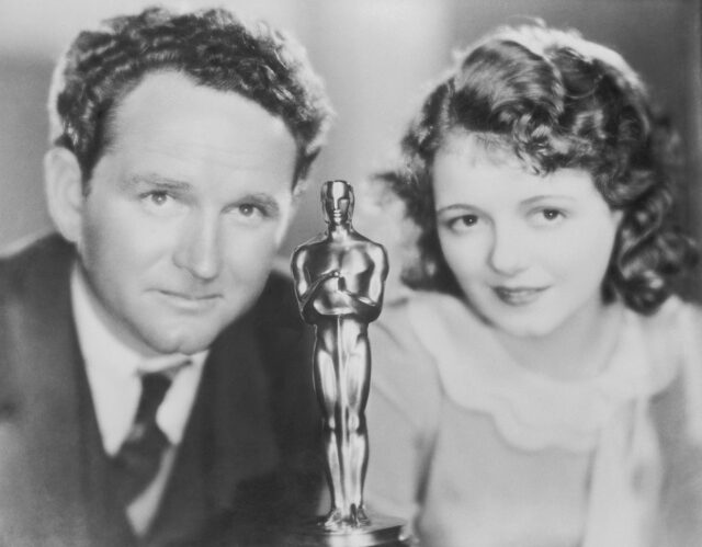 Janet Gaynor and Frank Borzage with first academy award