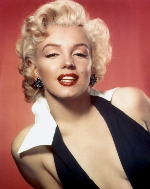 Headshot of Marilyn Monroe.