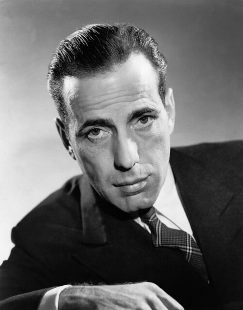 Portrait of Humphrey Bogart.