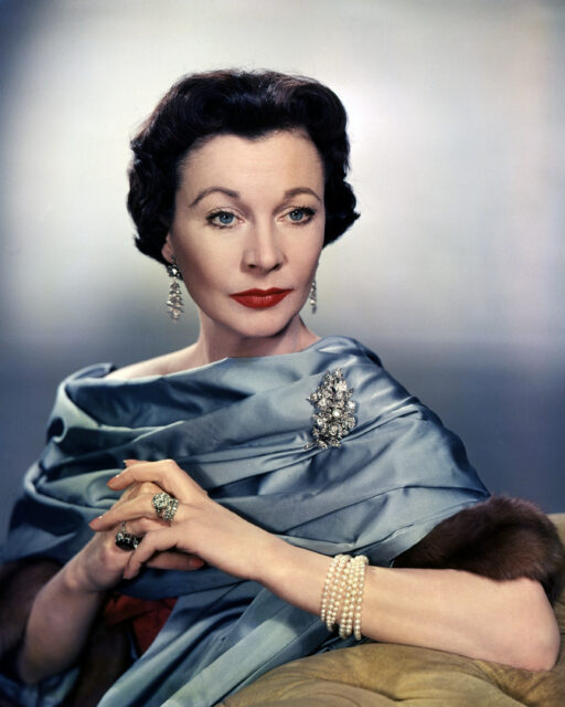 Portrait shot of Vivien Leigh.